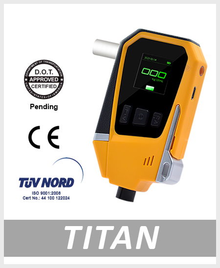 Alcohol tester breathalyzer Titan